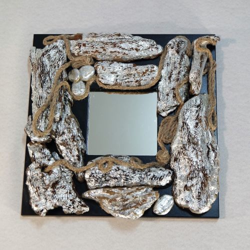 Specchio Wood&Silver